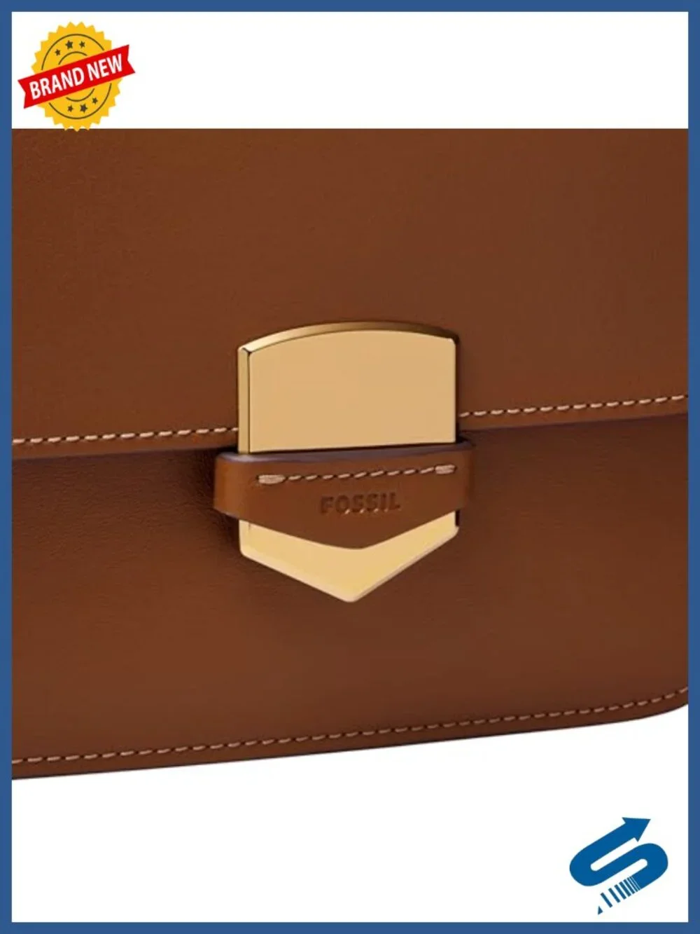 Genuine Leather Small Flap Crossbody Bag with Multiple Pockets